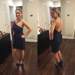 Once shoulder cocktail dress